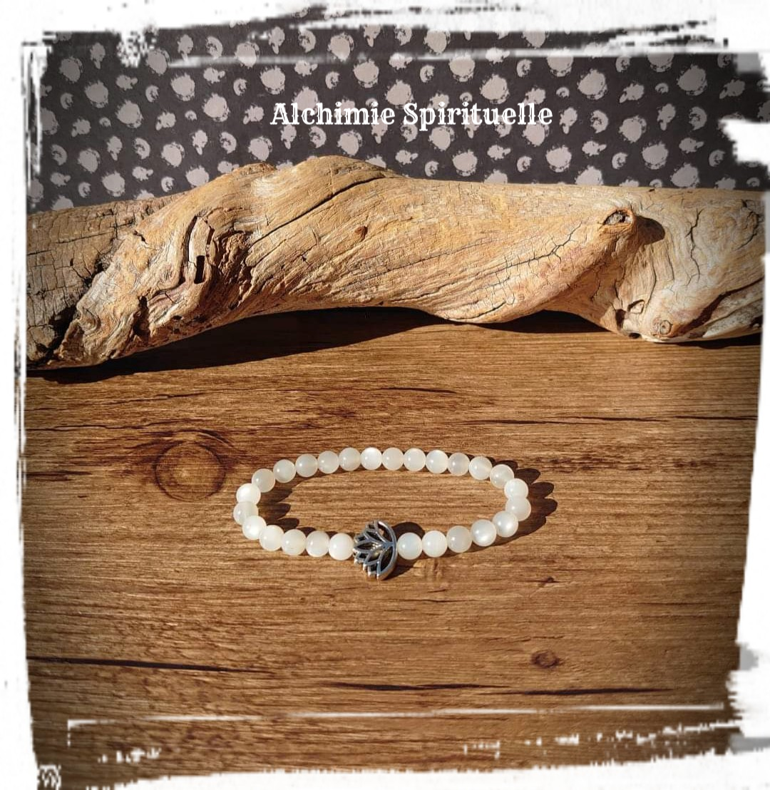 Bracelet Pierre de Lune (6mm)