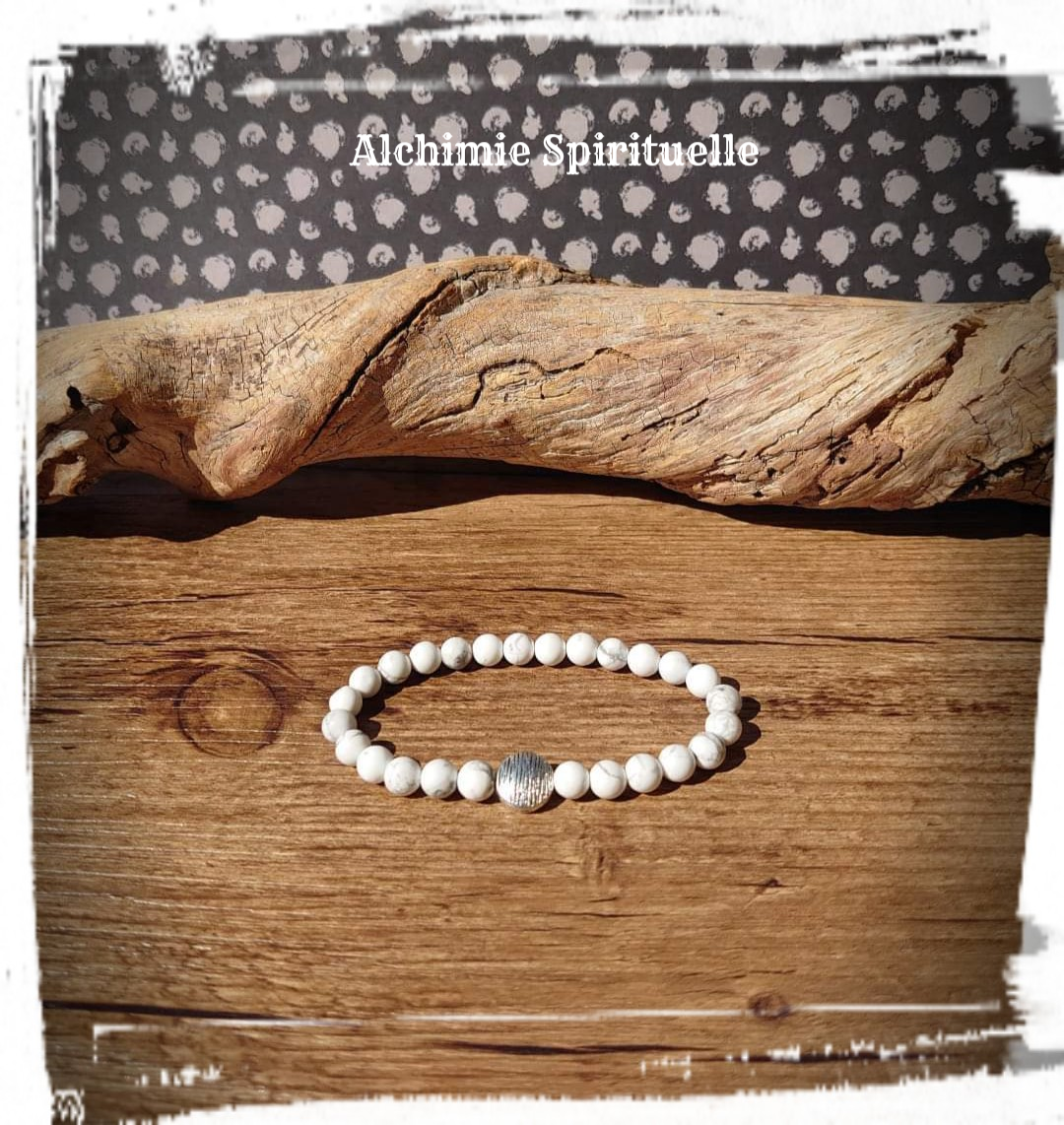 Bracelet Howlite (6mm)