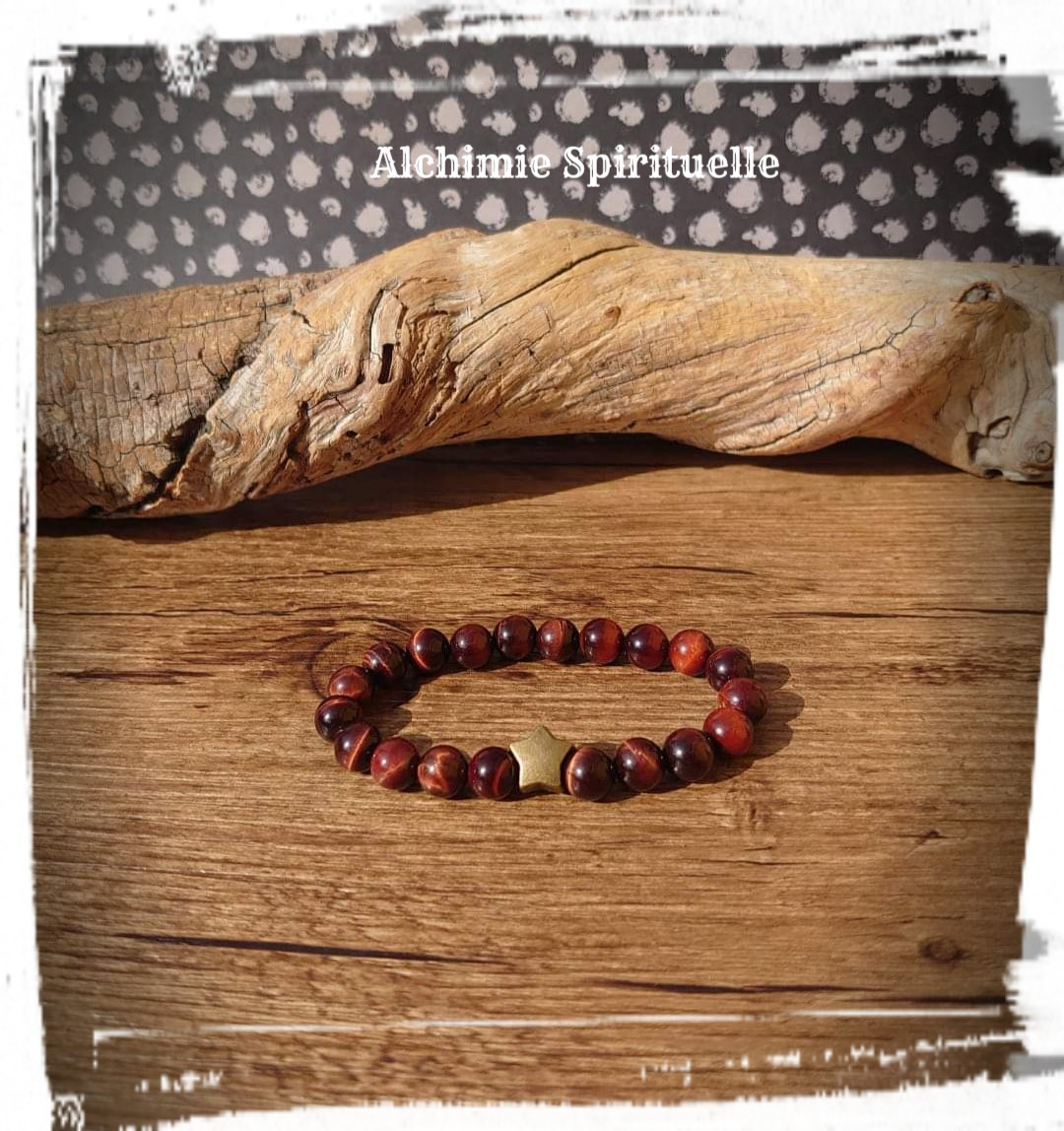 Bracelet Œil de taureau (8mm)