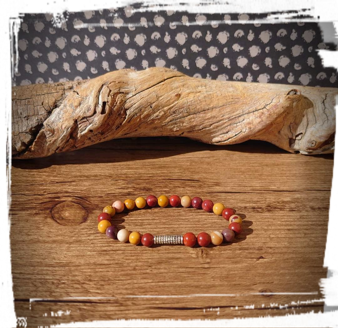 Bracelet Jaspe Mokaite (6mm)