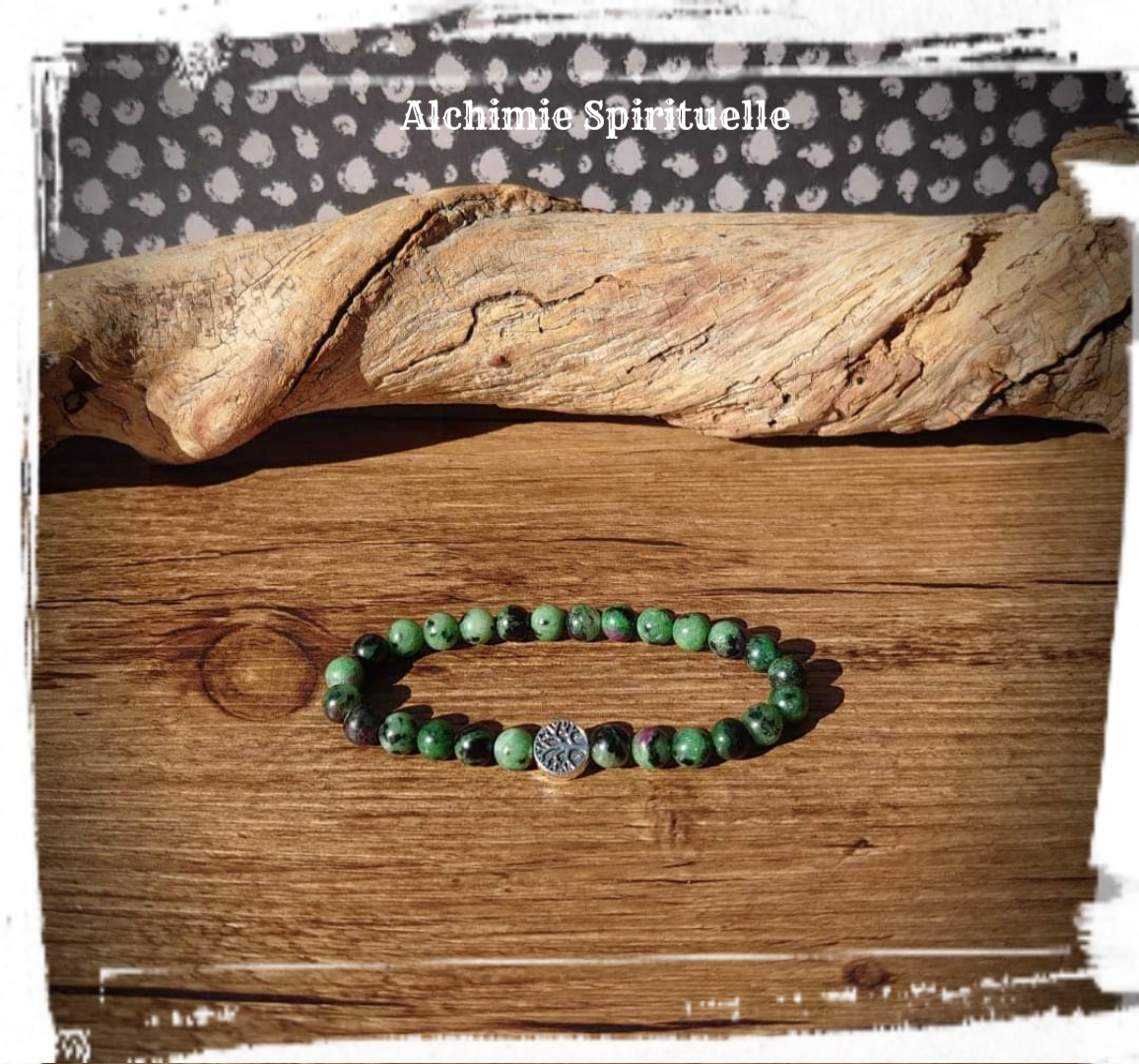 Bracelet Zoïsite Rubis (6mm)