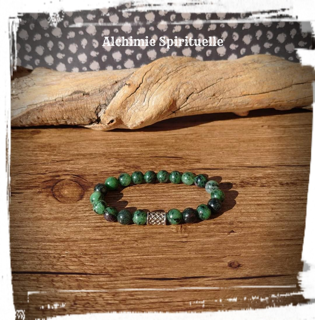 Bracelet Zoïsite Rubis (8mm)