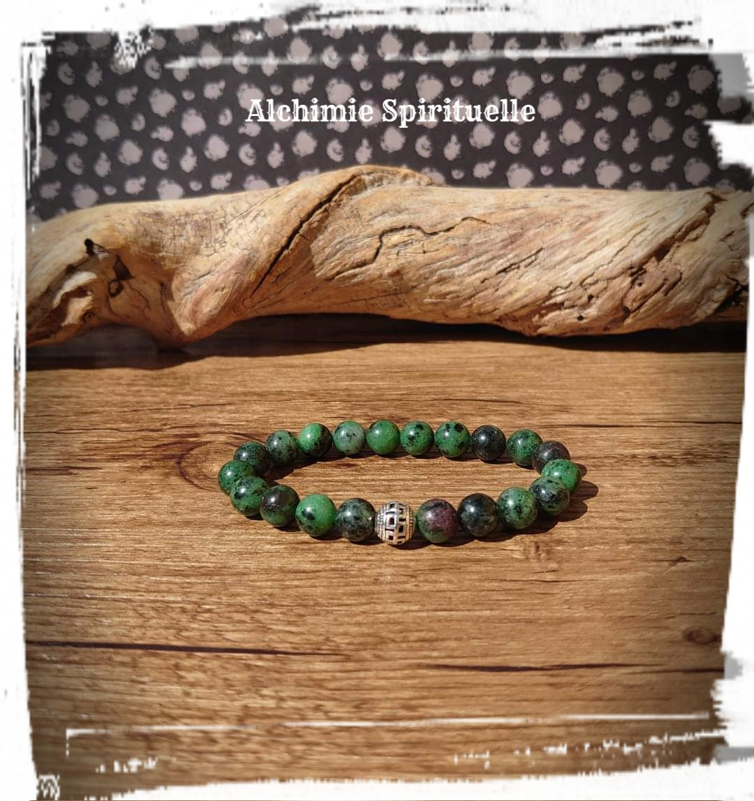 Bracelet Zoïsite Rubis (8mm)