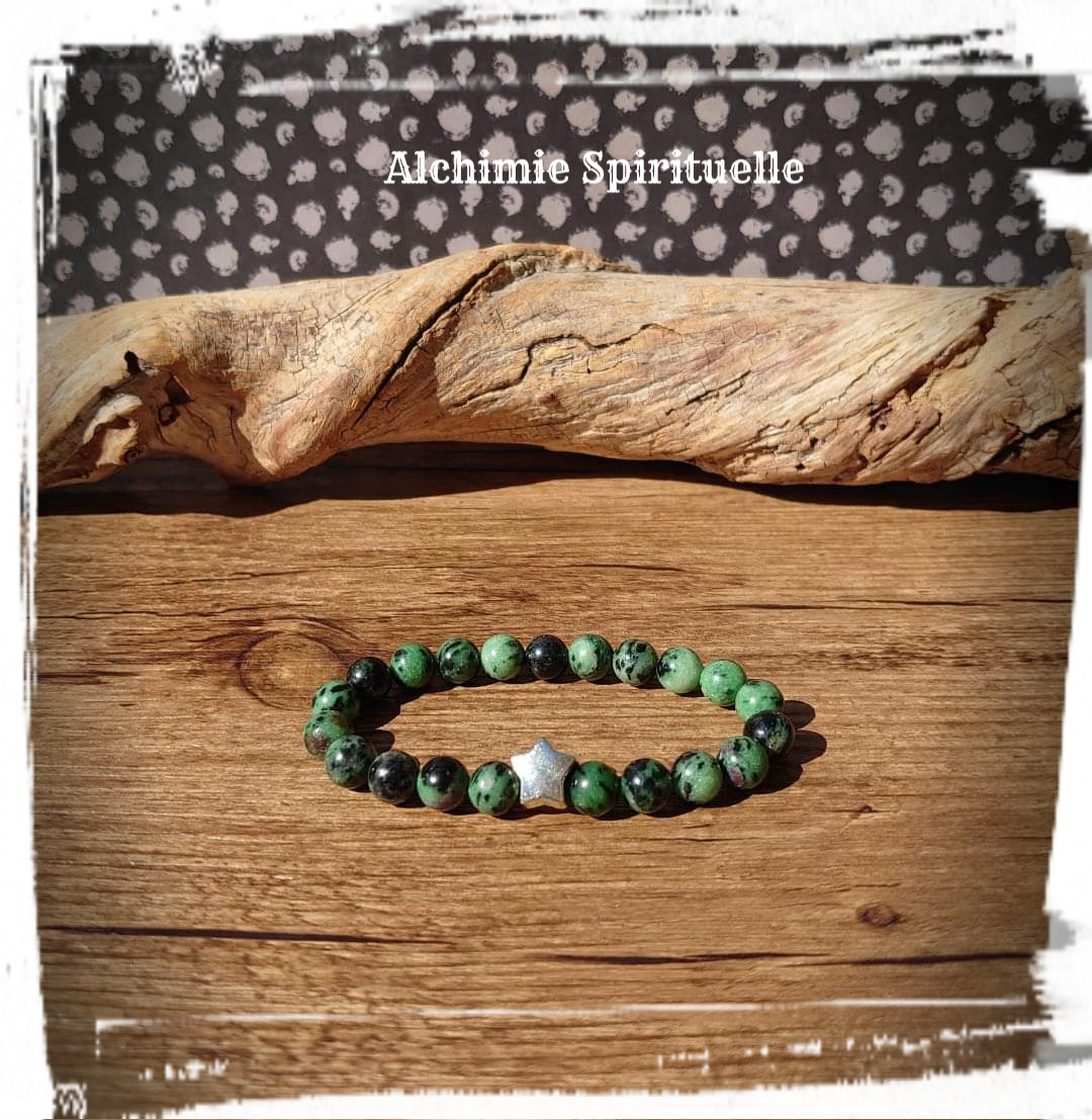 Bracelet Zoïsite Rubis (8mm)