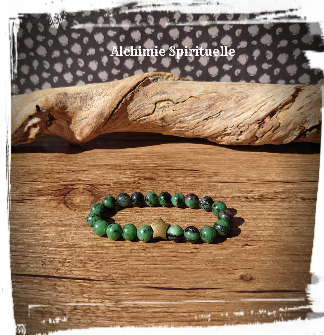 Bracelet Zoïsite Rubis (8mm)