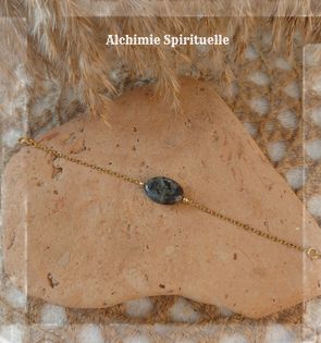 Bracelet Intemporel Larvikite 