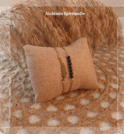 Bracelet duo Plume