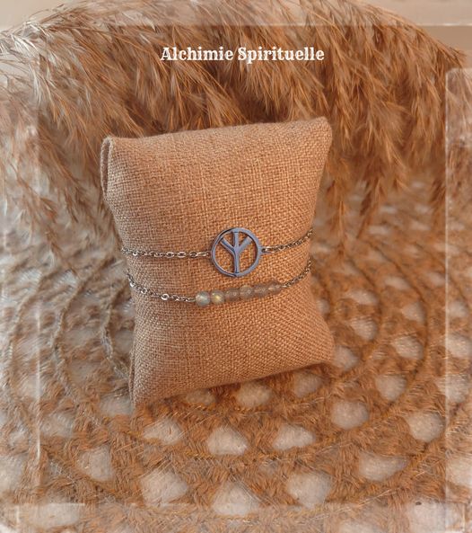 Bracelet Rune Algiz  