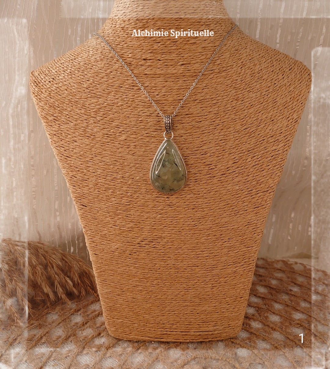 Pendentif Préhnite 