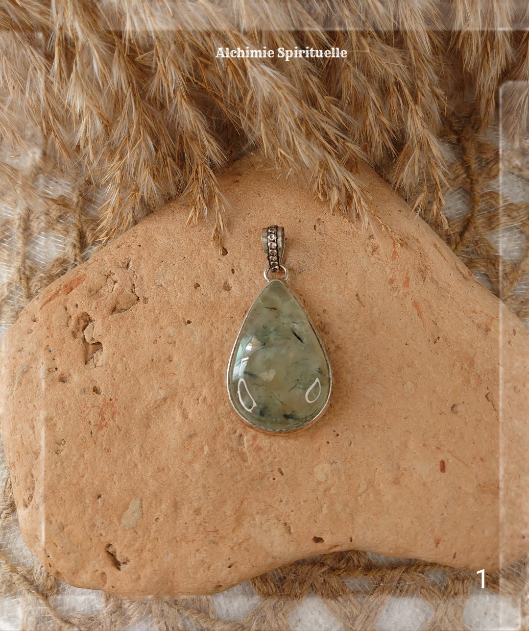 Pendentif Préhnite 