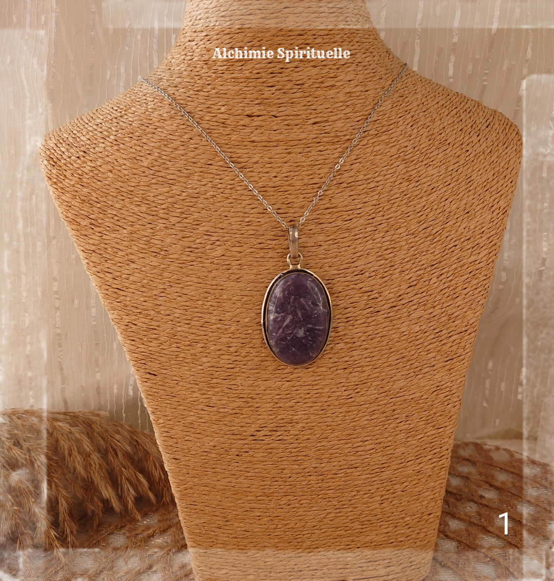 Pendentif Lepidolite