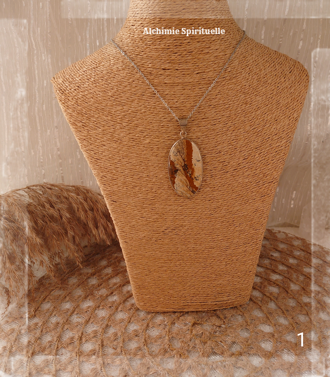 Pendentif Jaspe paysage