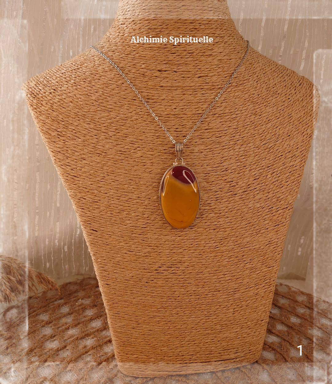 Pendentif Jaspe Mokaite 