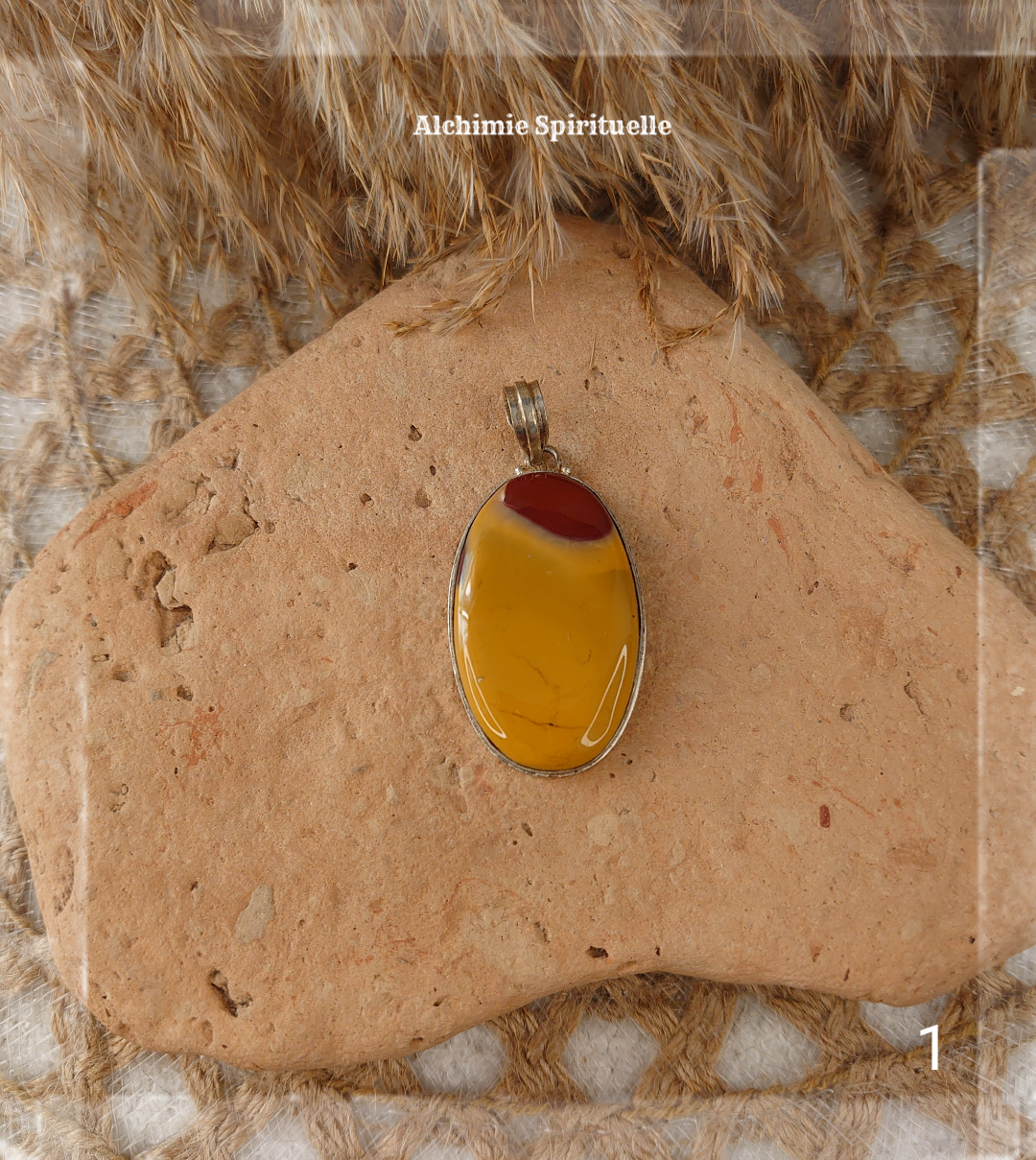 Pendentif Jaspe Mokaite 