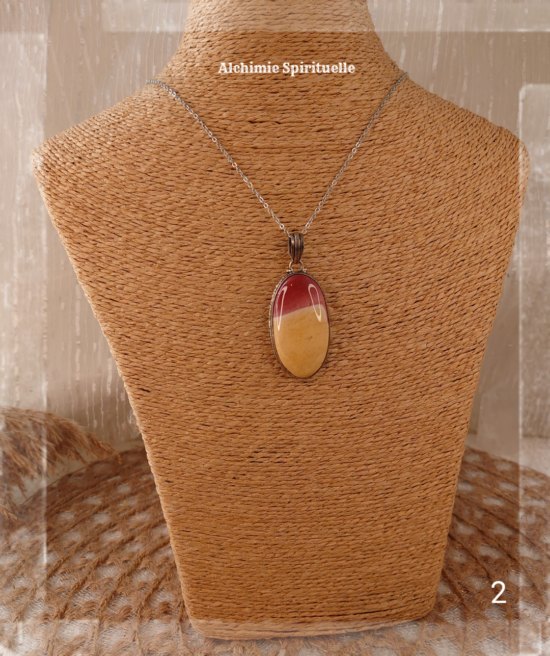 Pendentif Jaspe Mokaite 