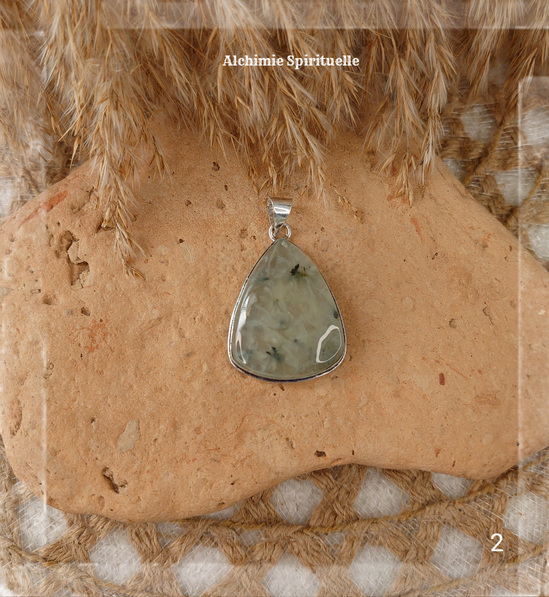 Pendentif Préhnite 