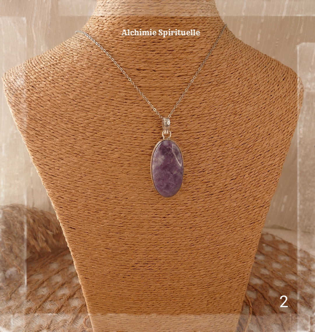 Pendentif Lepidolite
