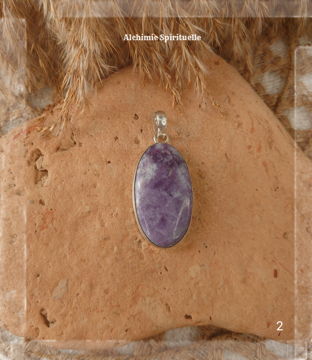 Pendentif Lepidolite