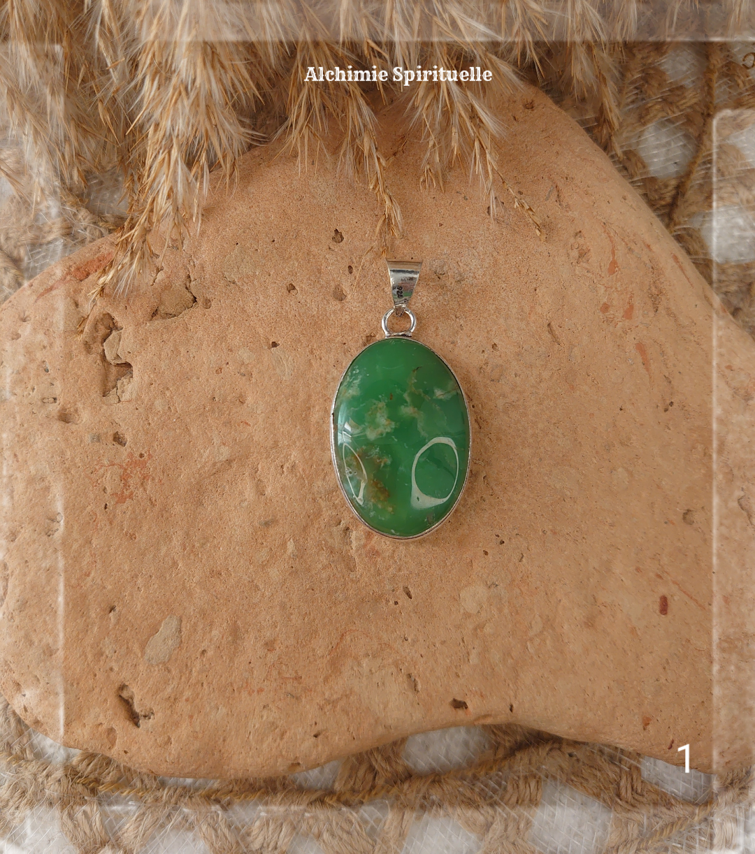 Pendentif Chrysoprase