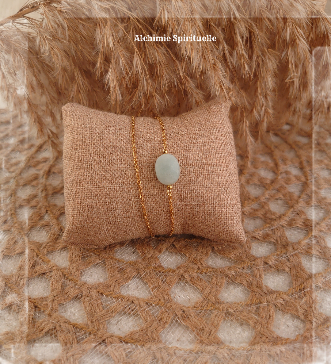 Bracelet Duo  Aigue Marine