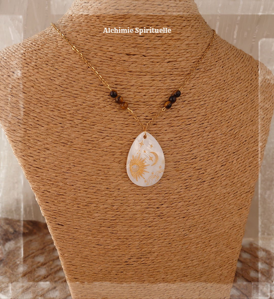 Collier Nacre Céleste