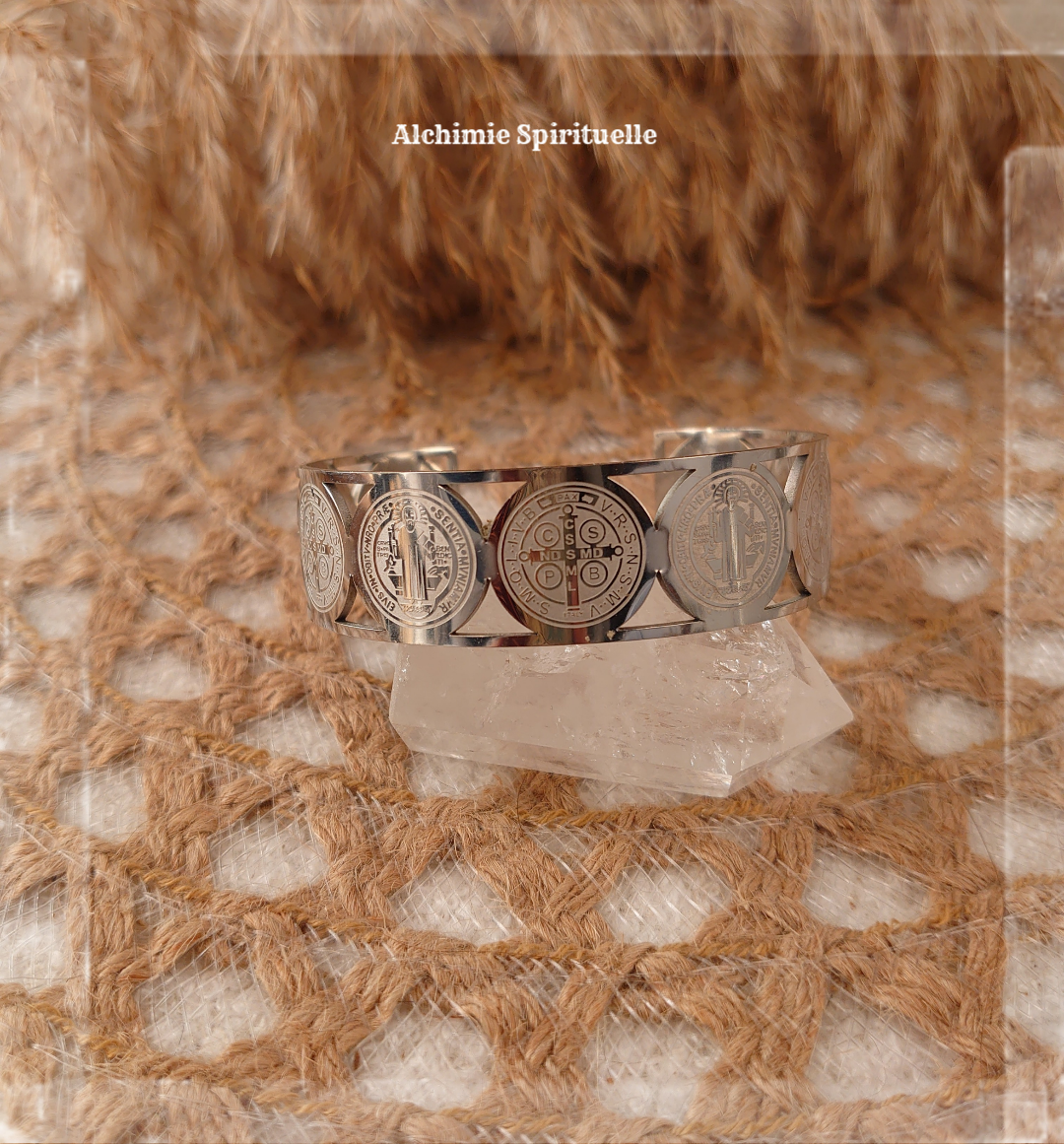 Bracelet jonc Saint Benoît
