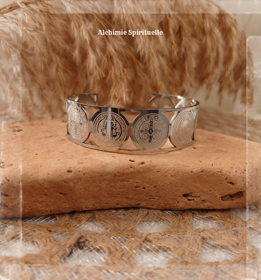 Bracelet jonc Saint Benoît