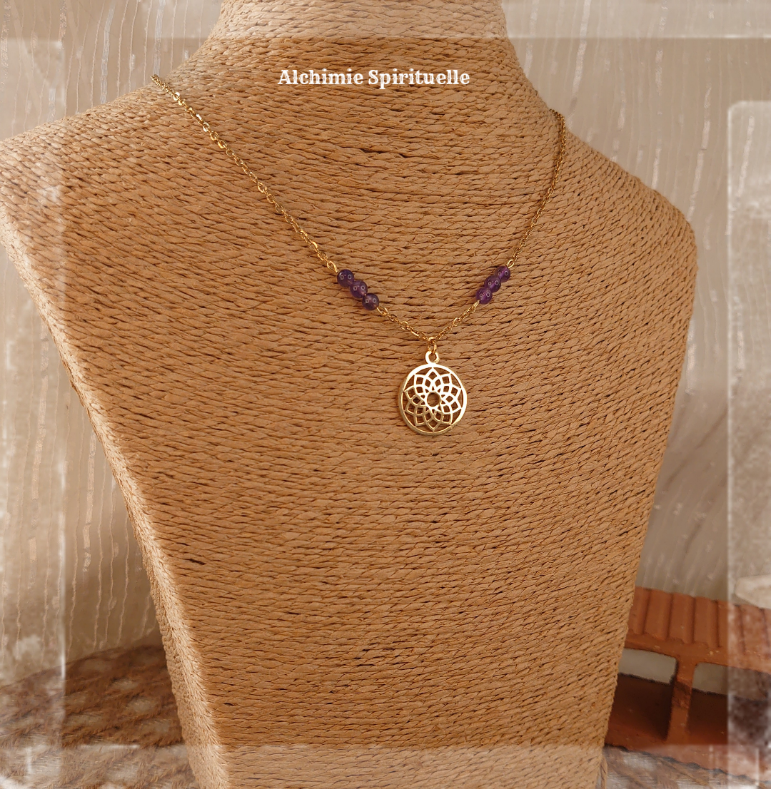 Collier chakra Couronne  