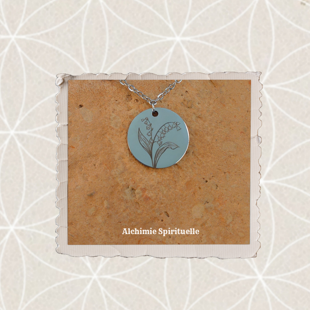 Collier Fleur de naissance Mai muguet