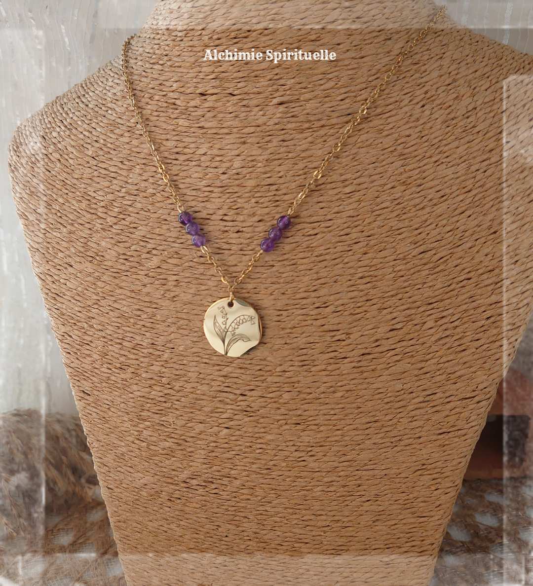 Collier Fleur de naissance Mai muguet