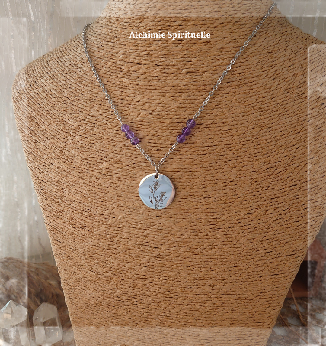 Collier Fleur de Naissance Décembre