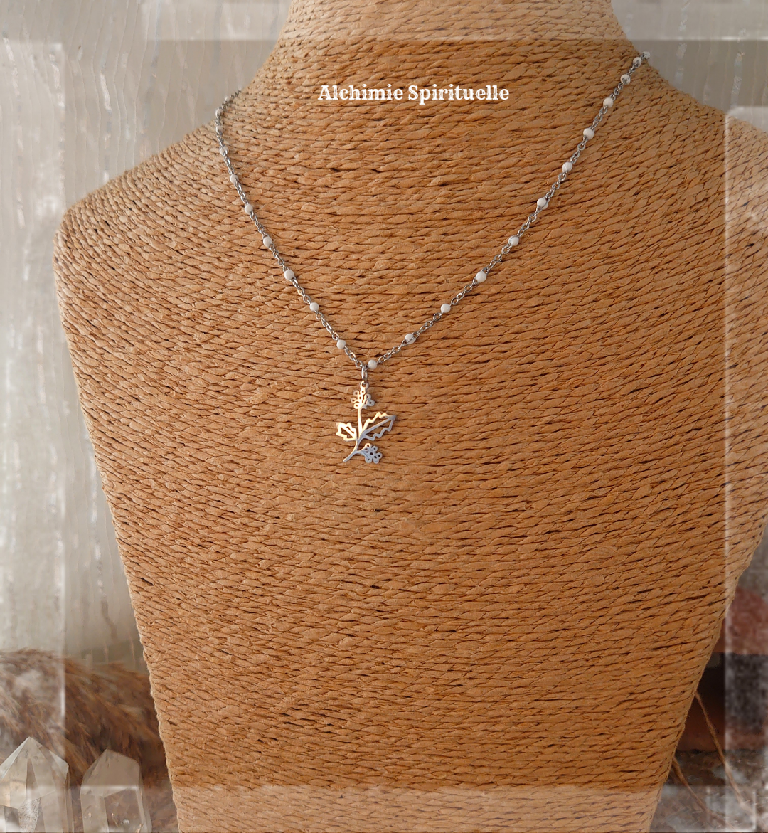 Collier Fleur de Naissance Décembre
