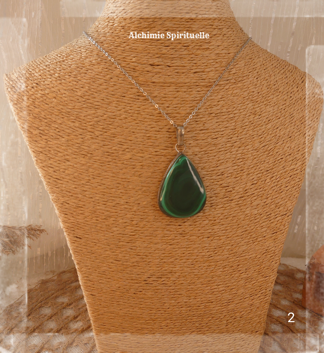 Pendentif Malachite