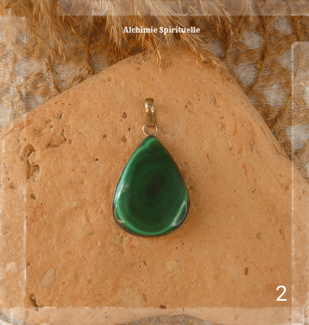 Pendentif Malachite