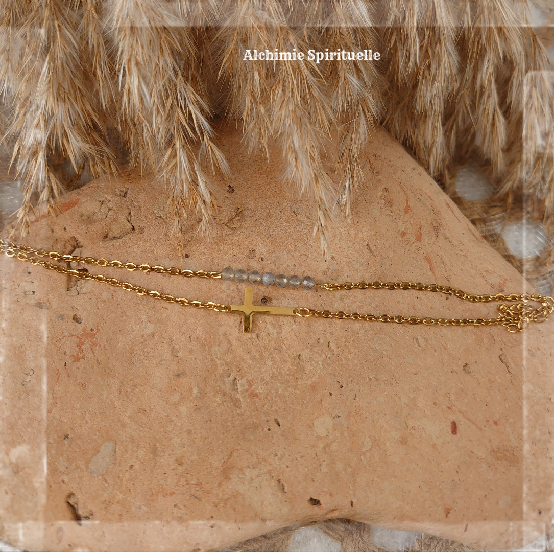 Bracelet Duo croix 