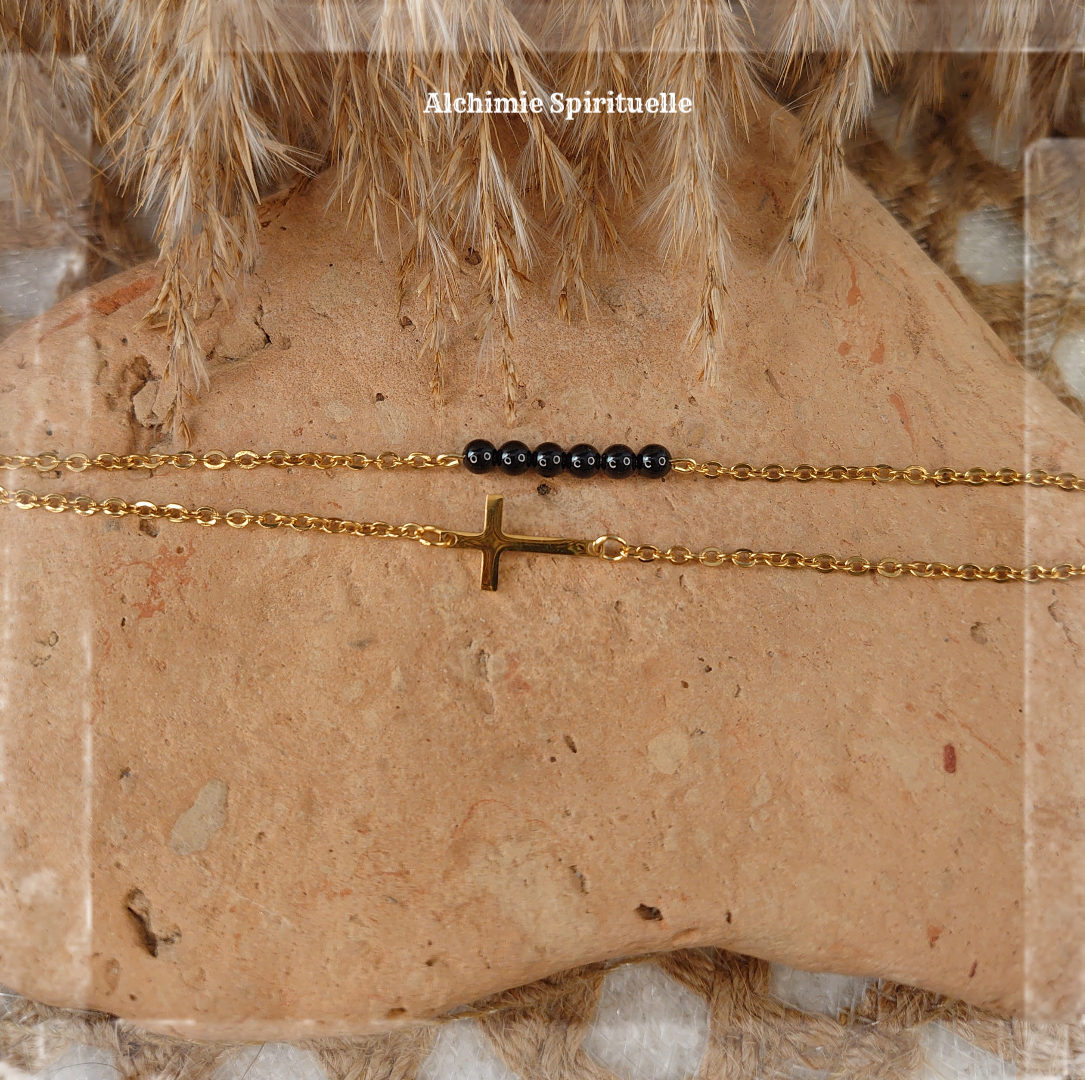 Bracelet Duo croix 