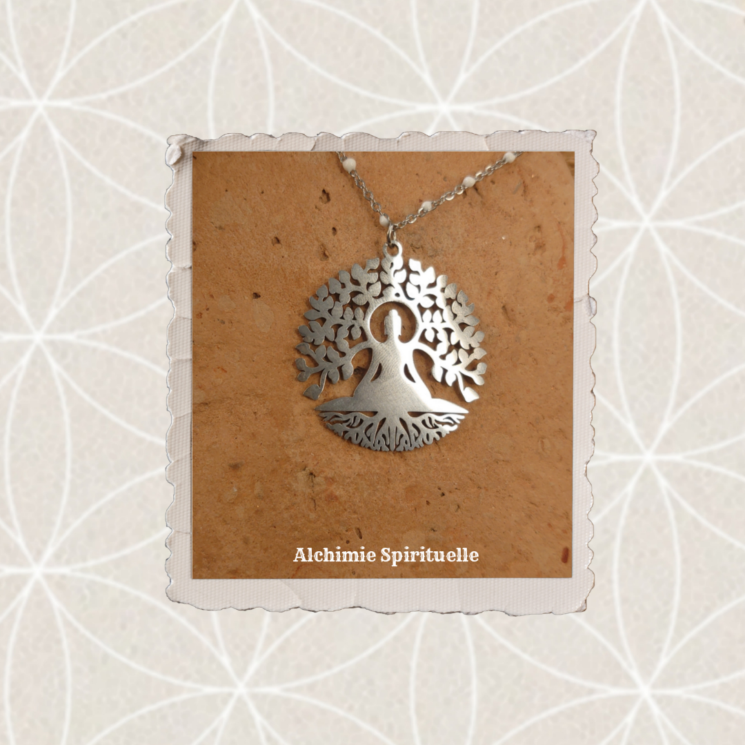 Collier Bouddha Arbre de vie