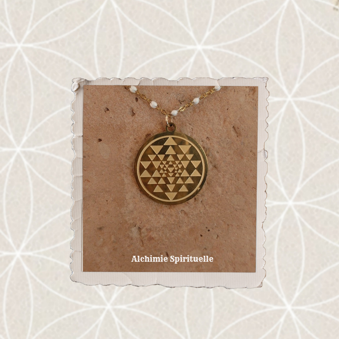 Collier Médaillon Sri Yantra
