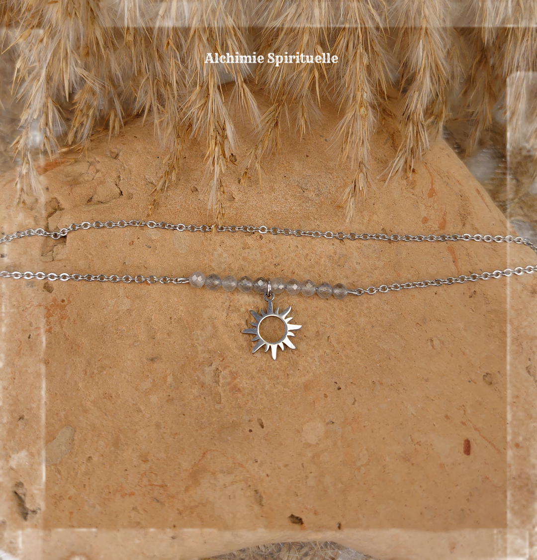 Bracelet duo charme Soleil