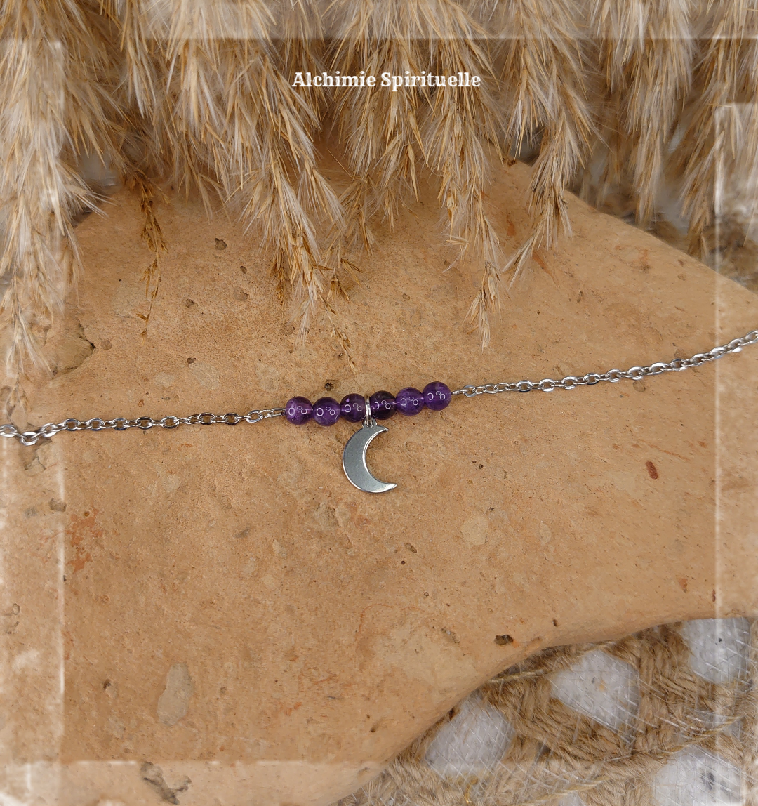 Bracelet charme Lune