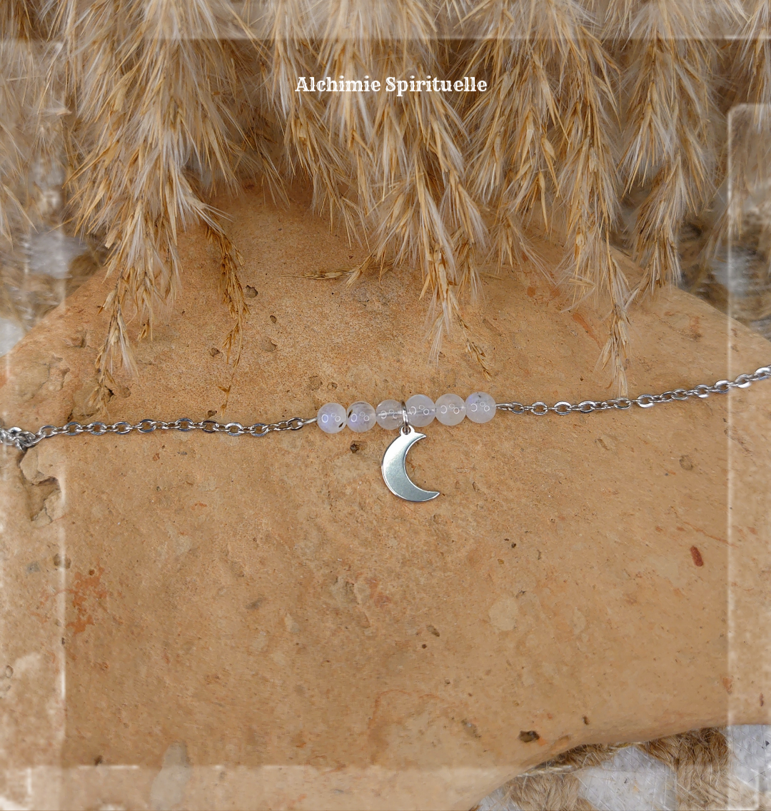 Bracelet charme Lune