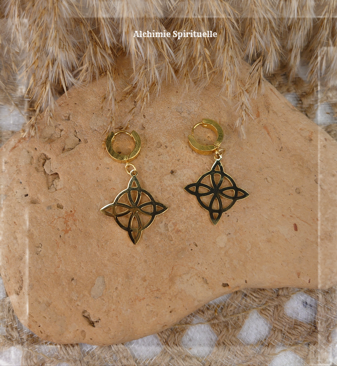 Boucles d'oreille Nœud de Sorcière