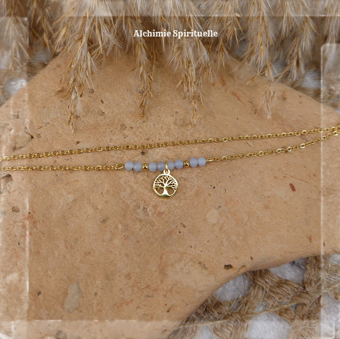 Bracelet Duo charme Arbre de vie 