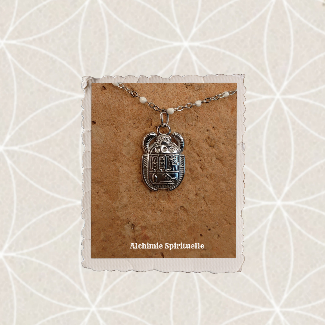 Collier Scarabée Sacré Egyptien
