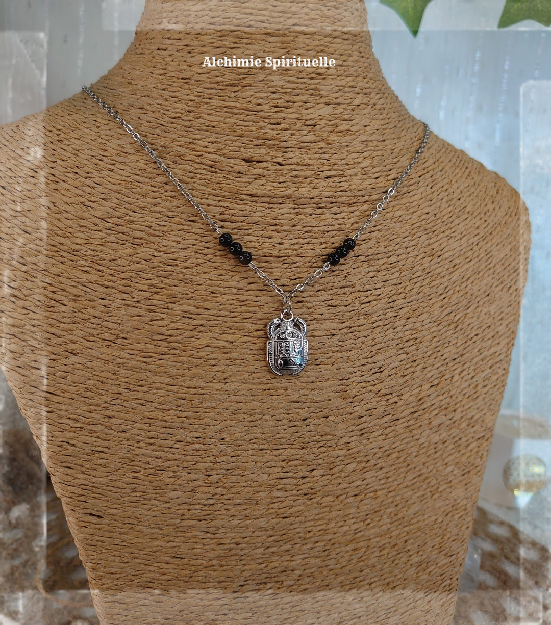 Collier Scarabée Sacré Egyptien