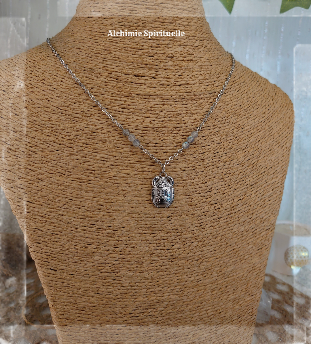 Collier Scarabée Sacré Egyptien