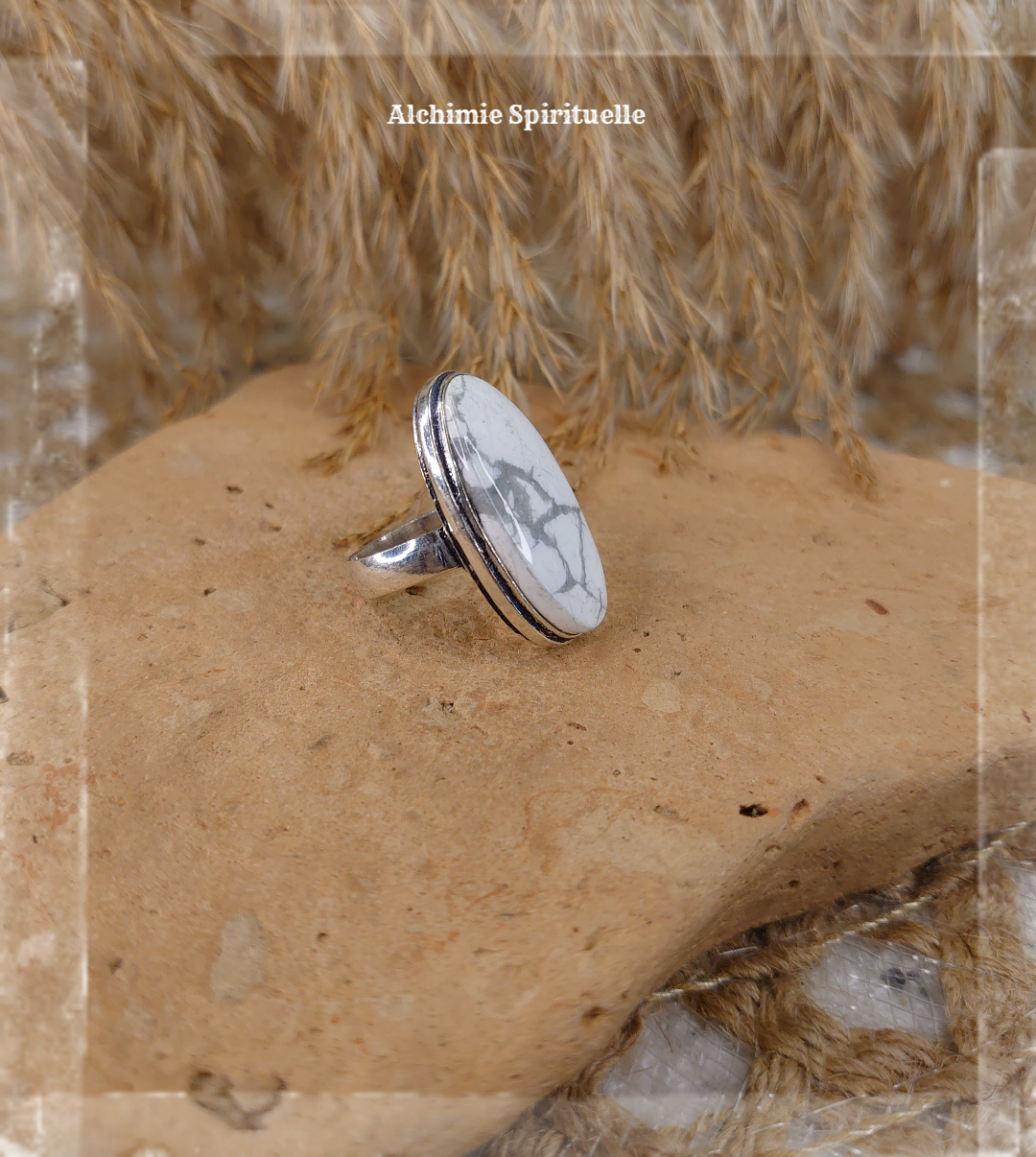 Bague Howlite