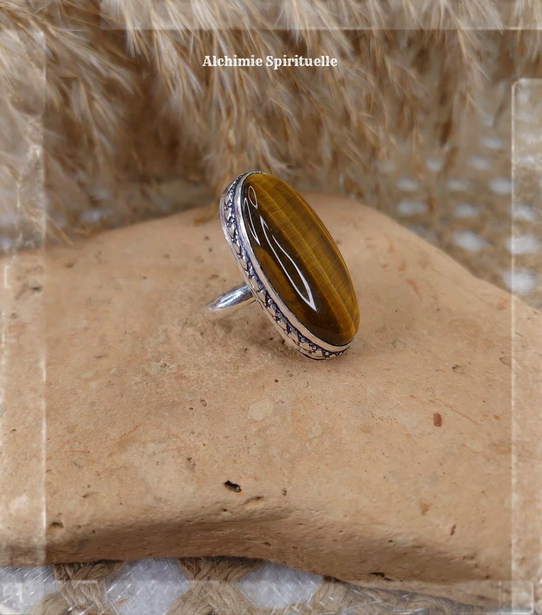 Bague Œil de tigre (taille 59)