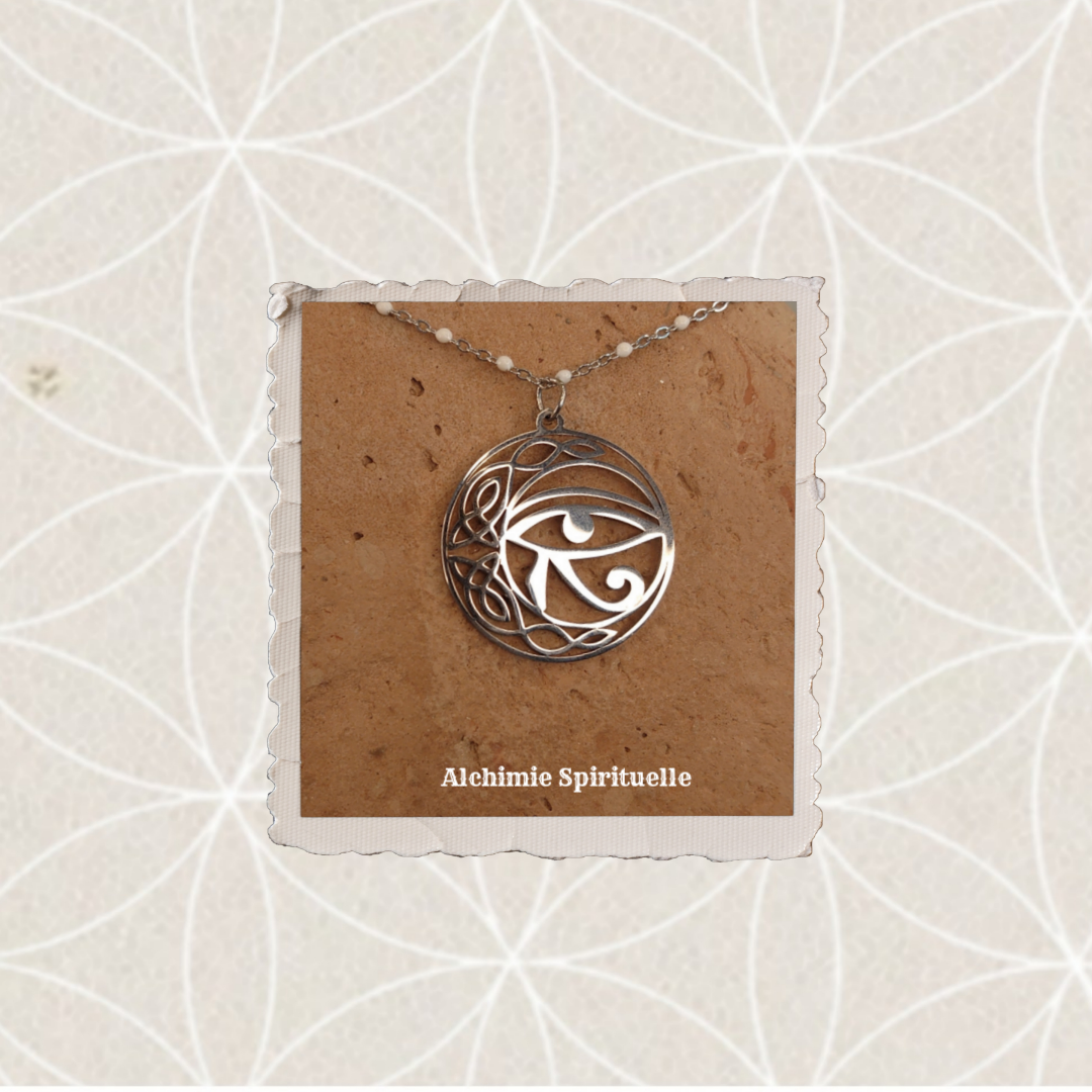 Collier Lune Œil d'Horus