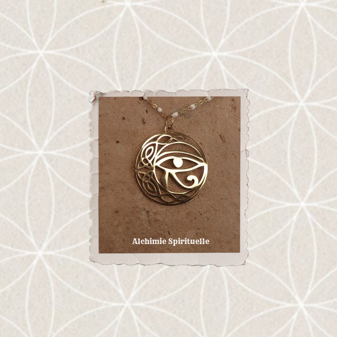 Collier Lune Œil d'Horus